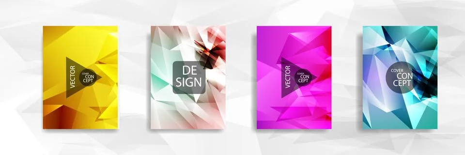 Abstract colorful and triangular background Stock Illustration