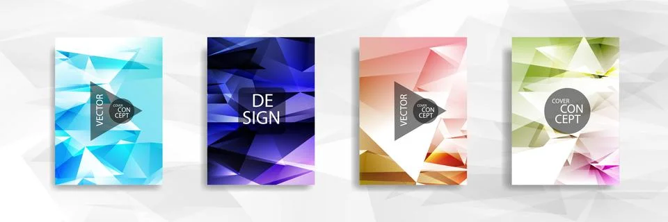 Abstract colorful and triangular background Stockillustratie