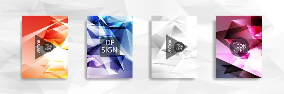 Abstract colorful and triangular background Stock Illustration