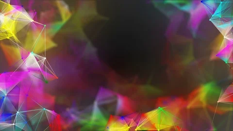 Abstract colorful animated network lines  Stock Footage 112629052