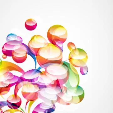 Abstract colorful arc-drop background. vector. Stock Illustration