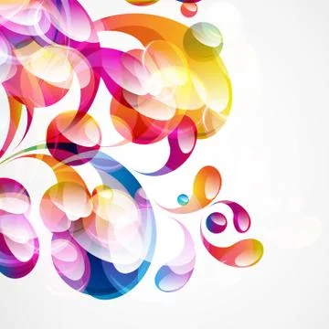 Abstract colorful arc-drop background. vector. Stock Illustration