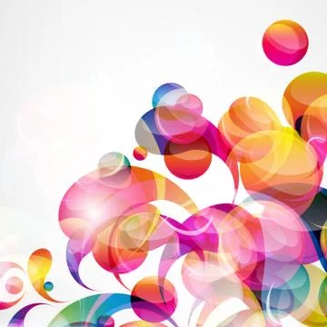 Abstract colorful arc-drop background. vector. Illustrazione stock