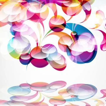 Abstract colorful arc-drop background. vector. Stock Illustration