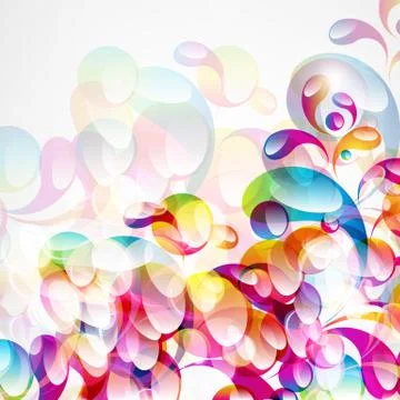 Abstract colorful arc-drop background. vector. Stock Illustration