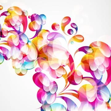 Abstract colorful arc-drop background. vector. Stock Illustration