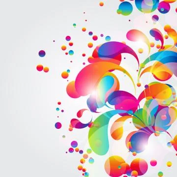 Abstract colorful arc-drop background. vector. Stock Illustration