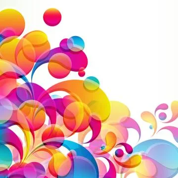Abstract colorful arc-drop background. vector. Stock Illustration