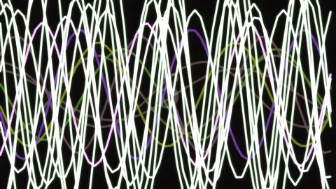 Abstract colorful audio equalizer waves animation background for music visu.. Stock Footage 342203133