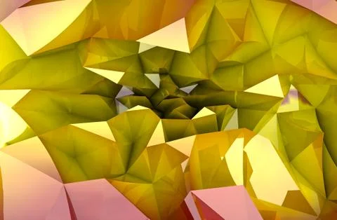 Abstract colorful autumn triangular three dimensional shape background Illustrazione stock