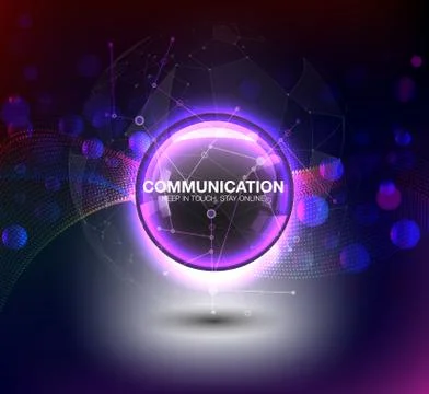 Abstract colorful background. Abstract circle bokeh and shine. Stock Illustration