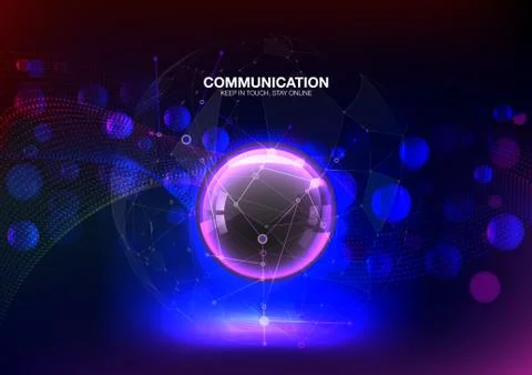Abstract colorful background. Abstract circle bokeh and shine. Stock Illustration