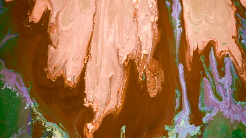 Abstract colorful background. Abstract pattern of liquid mixed oil paints. Stock Footage 148830524