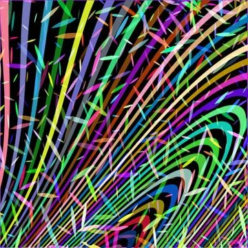 Abstract colorful background. Abstraction of bright elements in modern style. Stock Illustration