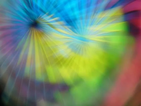Abstract colorful background of blurry rays with bokeh effect Stock Illustration