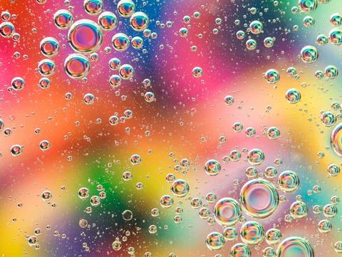 Abstract colorful background with bubbles Stock Photos