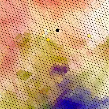 Abstract colorful background from circles Stock Illustration
