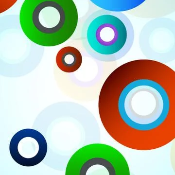 Abstract colorful background with circles Stock Illustration