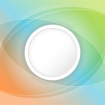 Abstract colorful background with circular space for your content and grid. Stock Illustration
