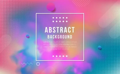 Abstract colorful background , Digital technology banner blue pink background Stock Illustration