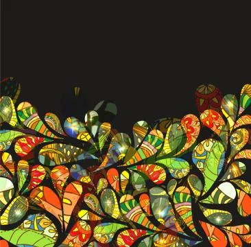 Abstract colorful background with drops Stock Illustration