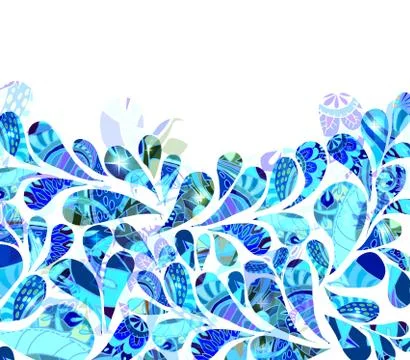 Abstract colorful background with drops Stock Illustration