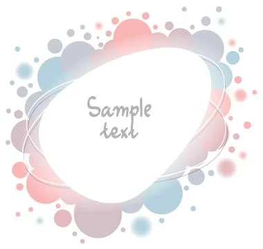 Abstract colorful background with empty shape and copy-space, vector Stock Illustration