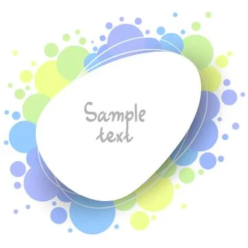 Abstract colorful background with empty shape and copy-space, vector Stock Illustration