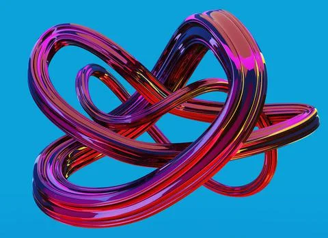 Abstract colorful background with Fluid gradient shapes composition 3d render Stock Illustration