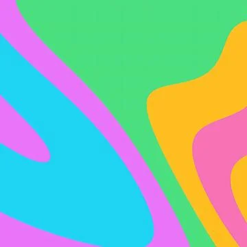 Abstract Colorful Background with Fluid Liquid Shapes in Vibrant Pastel Tones イラスト素材