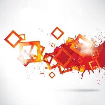 Abstract colorful background with geometric elements Stock Illustration