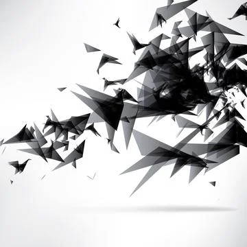 Abstract colorful background with geometric elements Stock Illustration