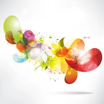 Abstract colorful background with geometric elements Illustrazione stock
