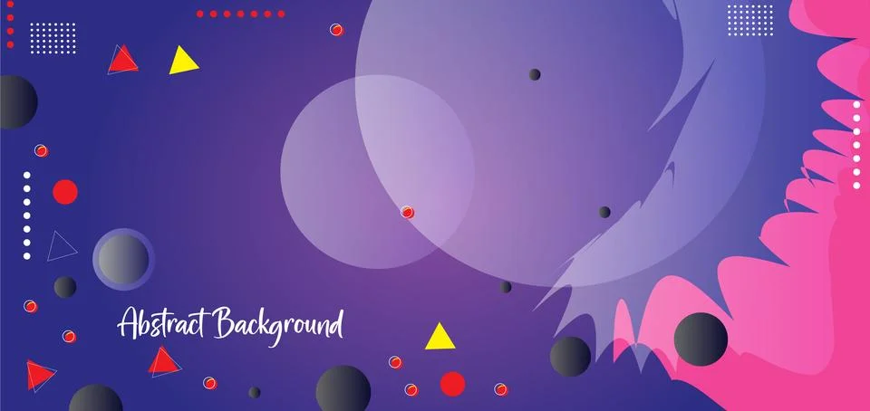 Abstract colorful background with geometric elements. Vector illustration f.. Stock Photos
