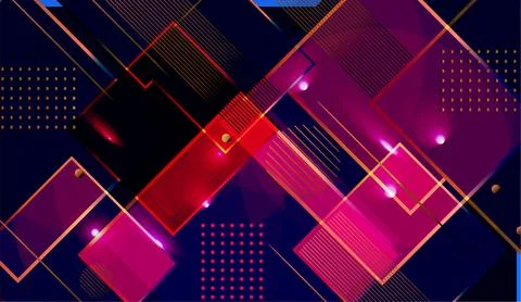Abstract colorful background with geometric elements. Vector illustration f.. Stock Photos