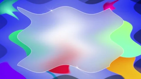 Abstract Colorful Background with a Glowing Frame Stock Footage 284394405