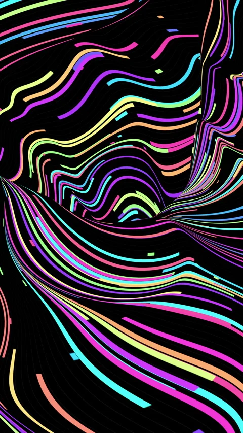 Abstract colorful background with glowing lines Stock Footage 320943311