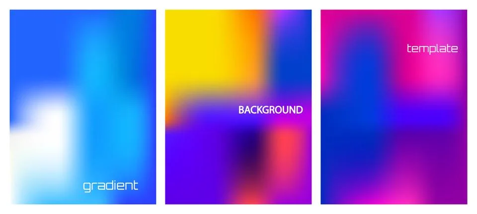 Abstract colorful background with gradient mesh, blurred color. Bright mult.. Stock Illustration