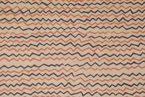 Abstract colorful background. Horizontal rows of chains. Overlapping contoured 库存插图