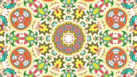 Abstract Colorful Background. Mandala 4K. Stock Footage 246962524