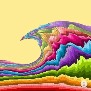 Abstract colorful background. Mosaic vector illustration Stock Illustration