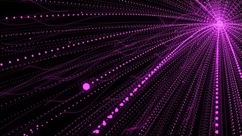 Abstract colorful background, motion concept, falling violet particles Stock Footage 292013285