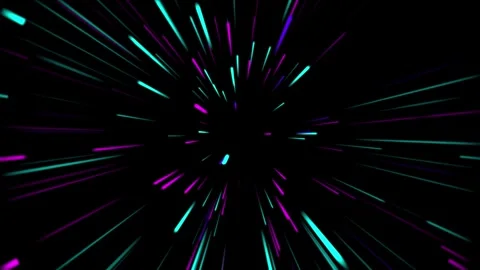 Abstract colorful background, motion concept, neon loop in pink turquoise color Stock Footage 292013286