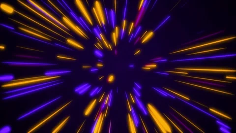 Abstract colorful background, motion concept, neon loop in orange, blue pink col Stock Footage 292013298