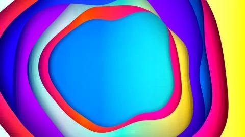 Abstract colorful background with multiple layers of wave surface with differ 스톡 일러스트