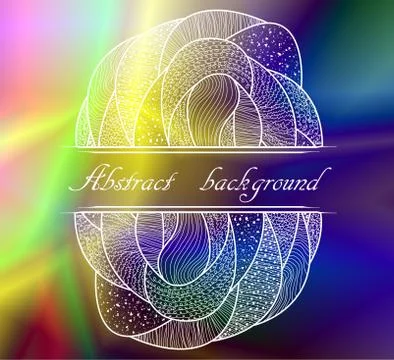 Abstract colorful background with pattern. Illustrazione stock