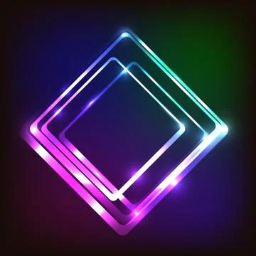 Abstract colorful background with rounded rectangle 스톡 일러스트