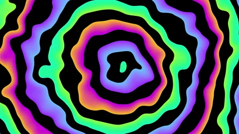 Abstract colorful background with a seamless psychedelic wave pattern for a Stock Footage 337118207