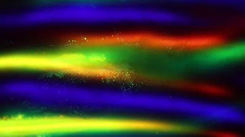 Abstract colorful background. Sequins paint. Fluid art. Mixed vivid yellow red Stock Footage 275647179