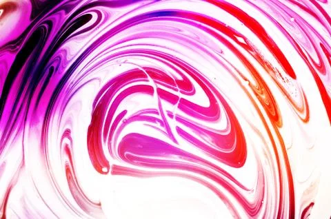 Abstract colorful background with smooth lines on paint Stock Illustration